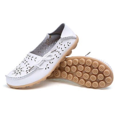 Vanccy- Leather Loafers Flats-walkjoyful