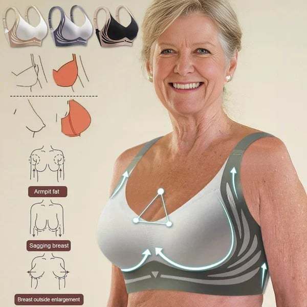 ????Super gather bra | Wireless Push-up Bra??No more sagging breasts