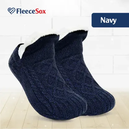 FleeceSox - Fleece-Lined Non-Slip Thermal Slippers Socks-walkjoyful