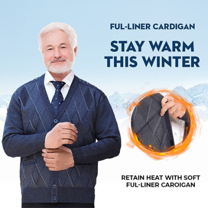 ☃️❄️ Winter Hot Sale 49% OFF 🔥 Men's Fur-lined Fleece High Quality Cardigan