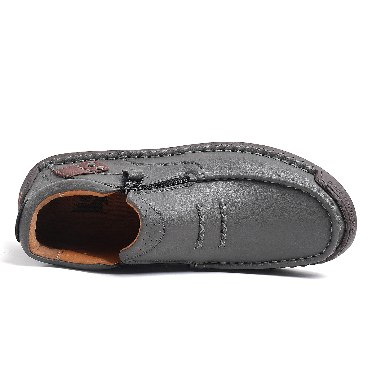 (🔥Lowest Price) Men's Waterproof Non-slip Wide Roe Handmade Cowhide Shoes Slip-on Orthopedic Shoes Driving Shoes, Suitable For Any Scene(🔥Free Orthopedic Insole)