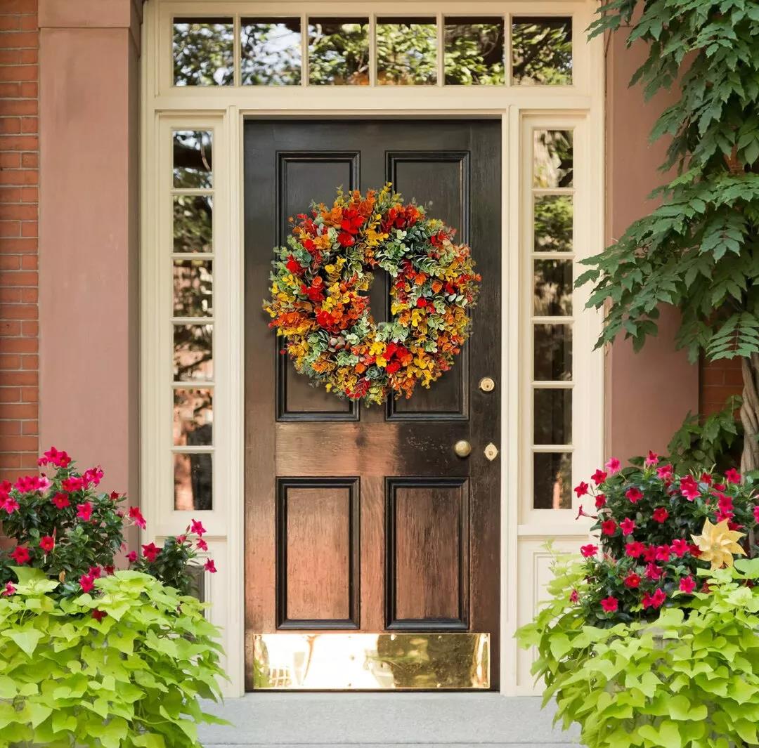 🍁Fall Eucalyptus Farmhouse Wreath