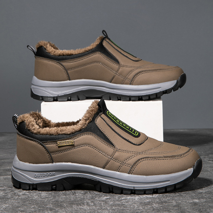 MEN'S COMFORTABLE VELVET WARM THICK-SOLED CASUAL SNEAKERS-walkjoyful