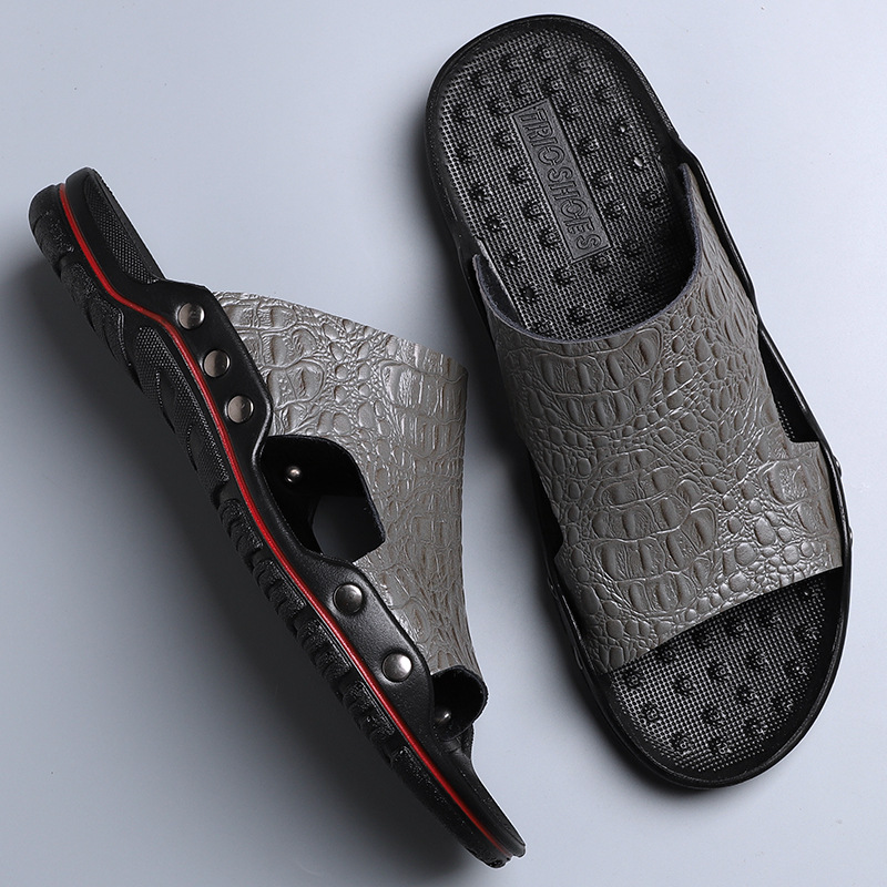 Men's Lightweight Open Toe Slippers - Wear-resistant Non-Slip Comfy Casual Shoes-walkjoyful
