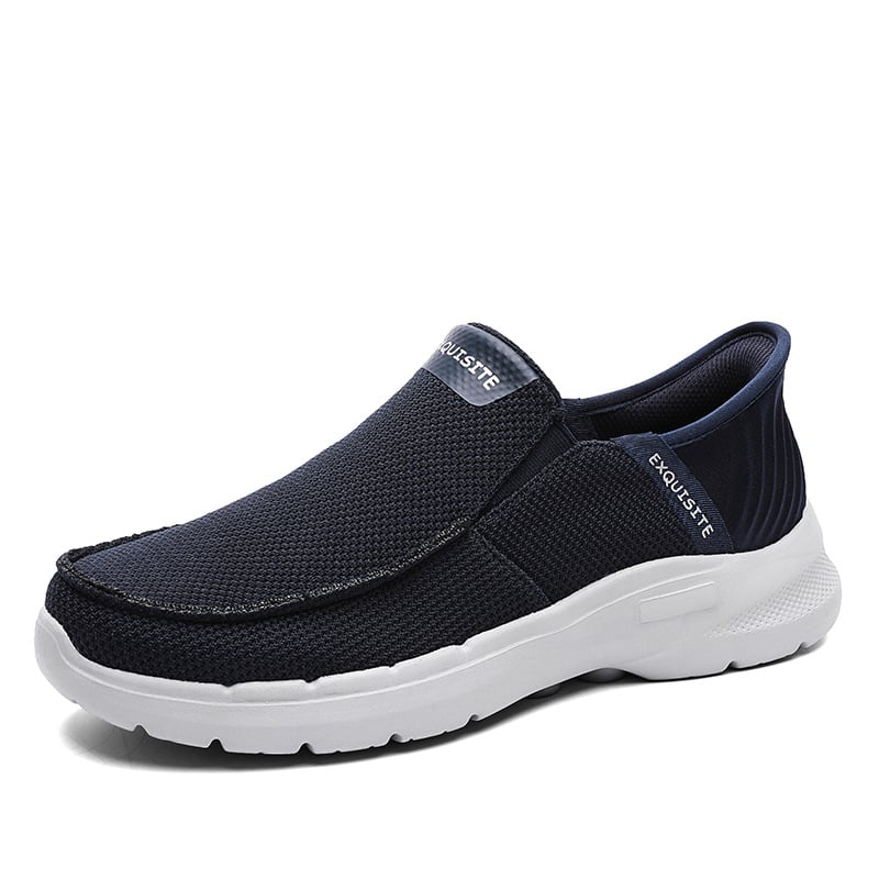 MEN'S CANVAS LOAFERS BREATHABLE SLIP-RESISTANT CASUAL SHOES