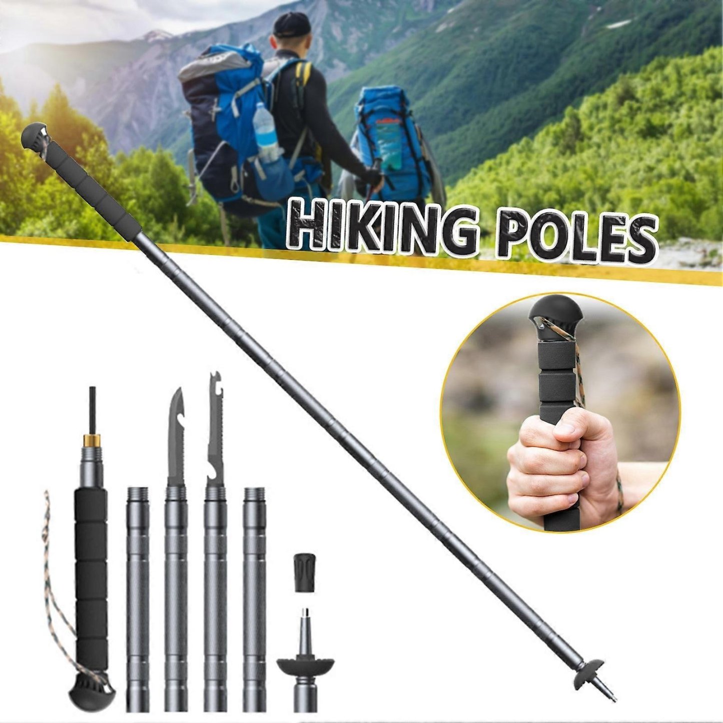 🔥Tactical Hiking Stick(Free Shipping Now)