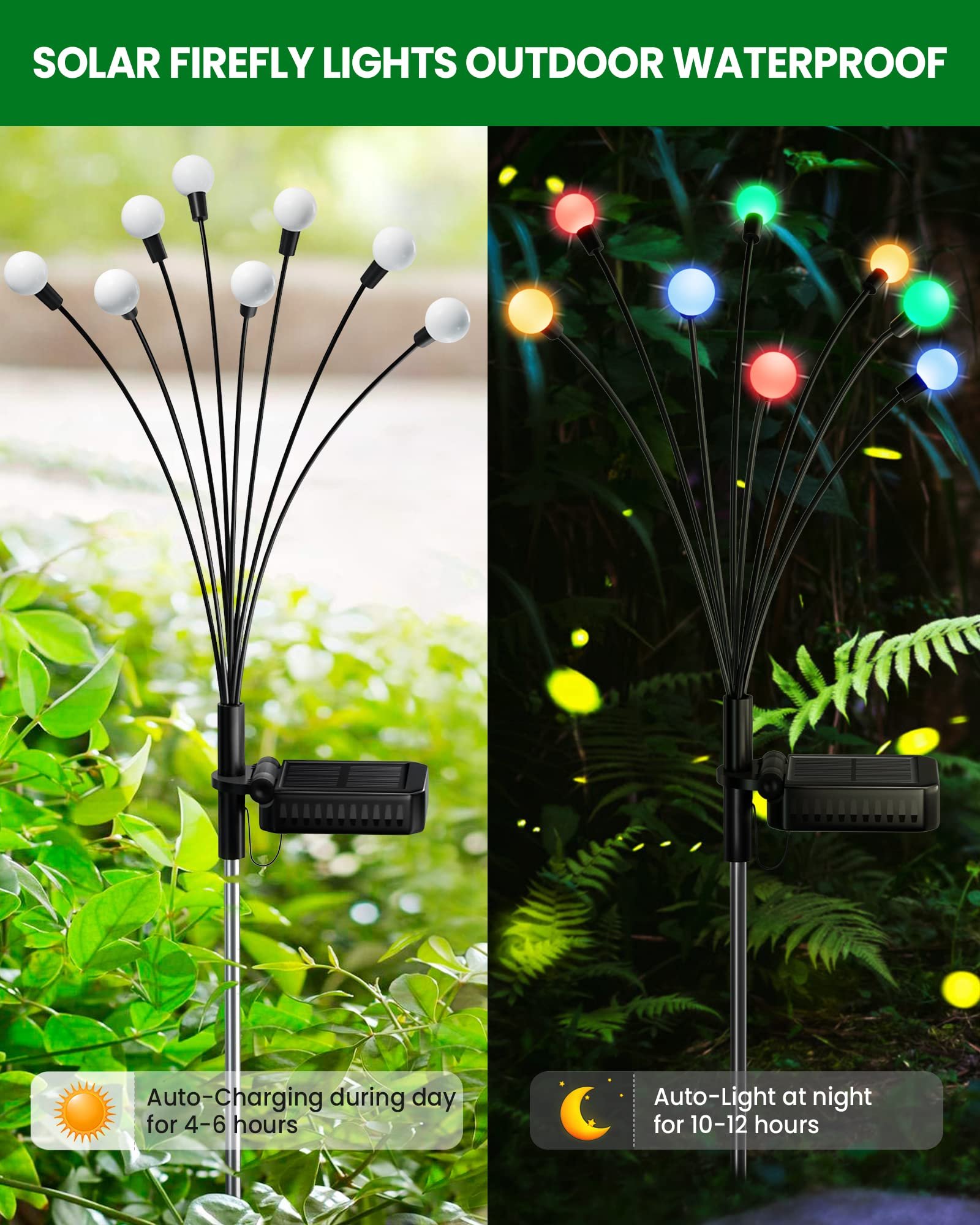 🔥🔥🔥BUY 8 SAVE 20%- Waterproof Solar Powered Firefly Light