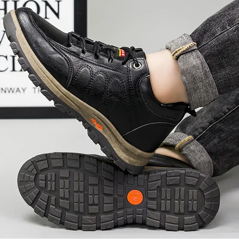 MEN'S LEATHER HAND STITCHING ARCH SUPPORT & NON-SLIP BREATHABLE SHOES-walkjoyful