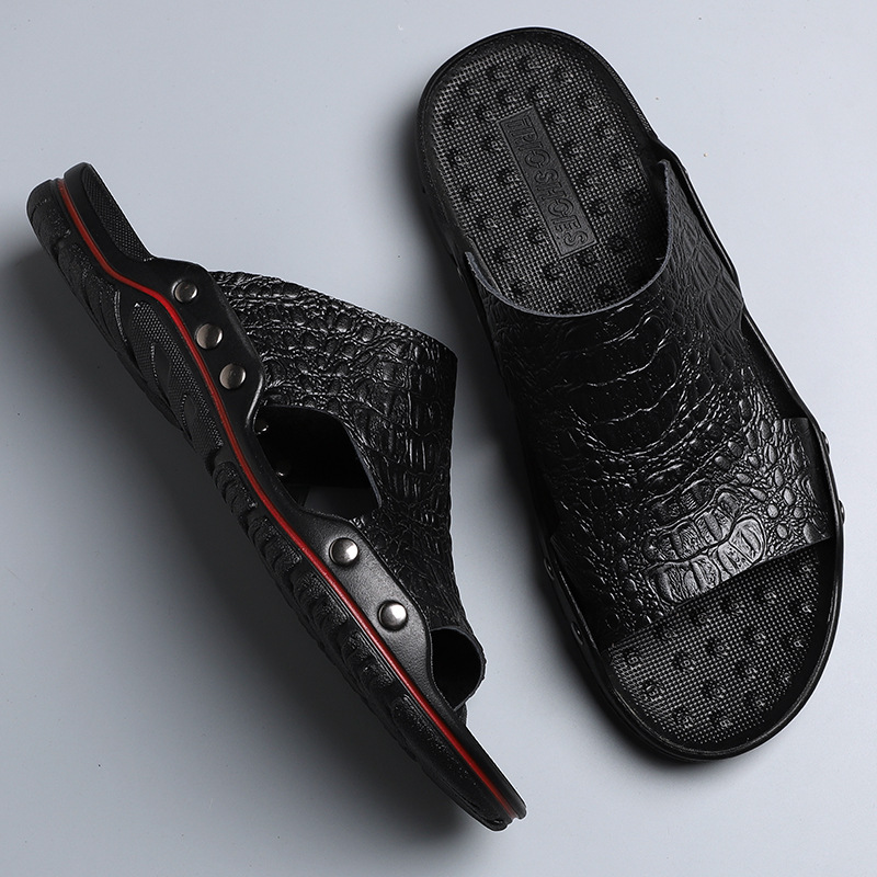 Men's Lightweight Open Toe Slippers - Wear-resistant Non-Slip Comfy Casual Shoes-walkjoyful