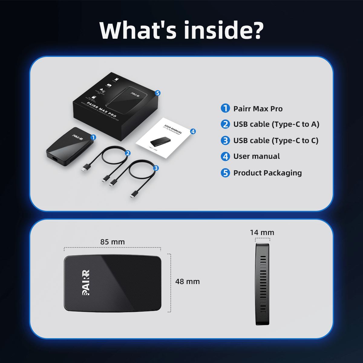 【🔥 2025 New Release 】🎉Pairr Max Pro-YouTube Netflix IPTV Wireless CarPlay/ Android Auto Car Box