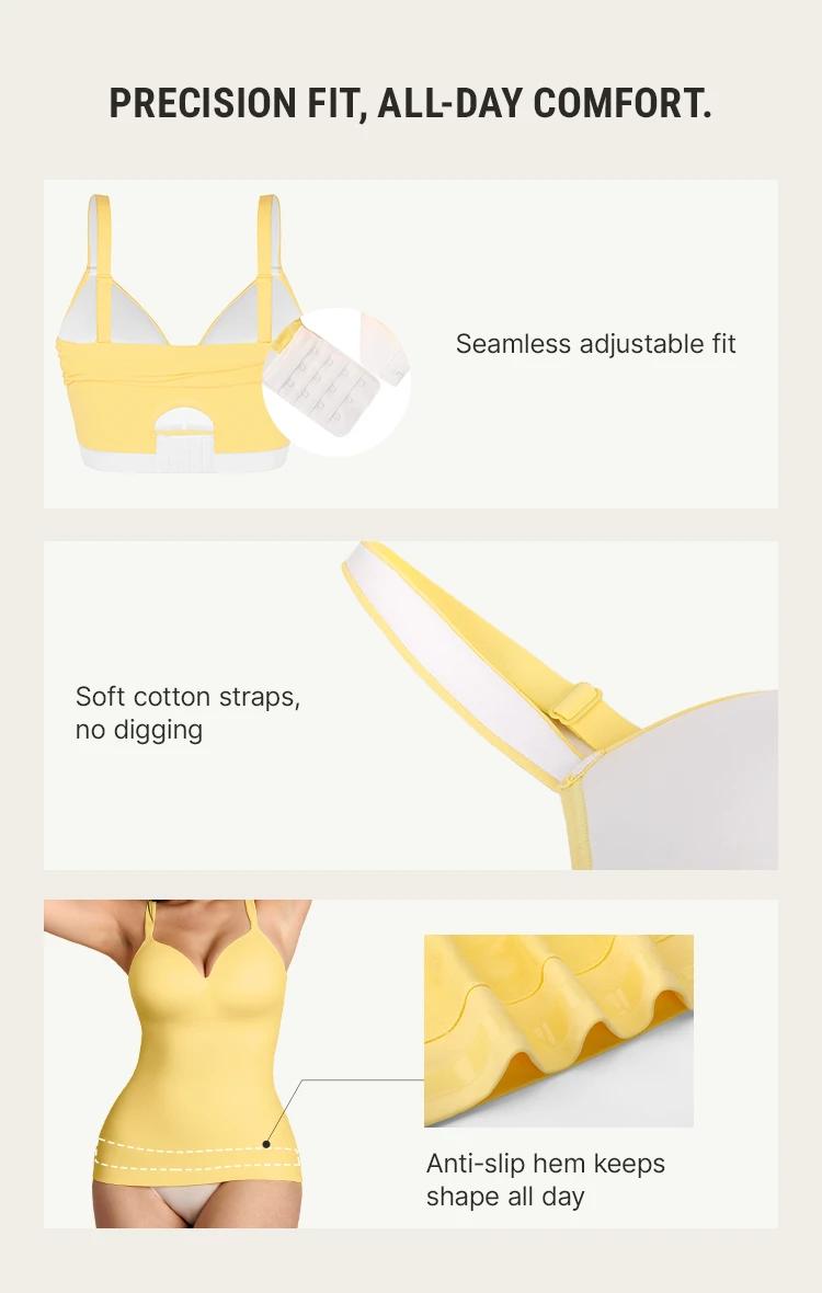 FeelinGirl Women's Built-in-Bra Sleeveless Bodysuit Colorful Shaping Camisole Slimming Tank Tops for Casual Outfits Comfortable Breathable Fabric Mother’s Day #Summervibes FeelinGirl Women's Built-in-Bra Sleeveless Bodysuit Colorful Shaping Camisole Slimming Tank Tops for Casual Outfits Comfortable Breathable Fabric Mother’s Day #Summervibes