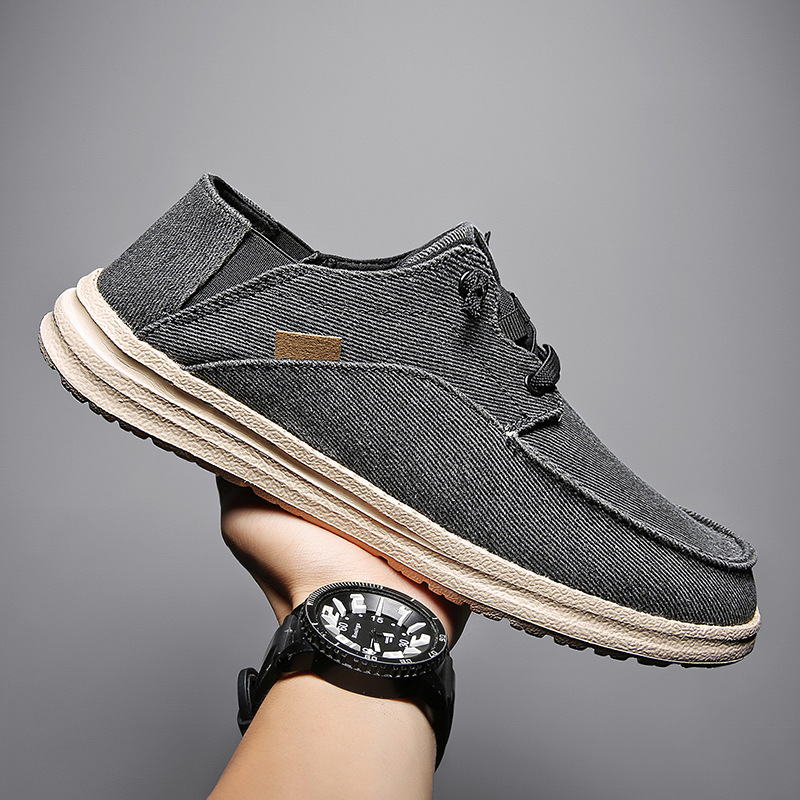 Men's Loafer Shoes Canvas Breathable Casual Slip On Sneakers