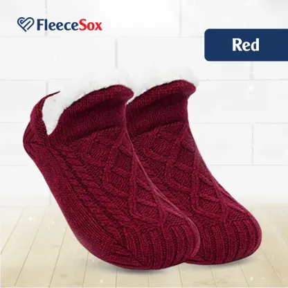 FleeceSox - Fleece-Lined Non-Slip Thermal Slippers Socks-walkjoyful