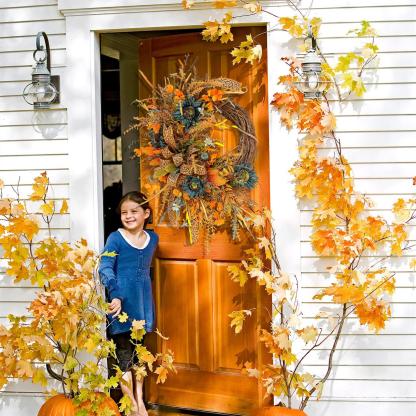 🍁EXTRA LARGE Fall Grapevine Wreath - Single or Double Door Design