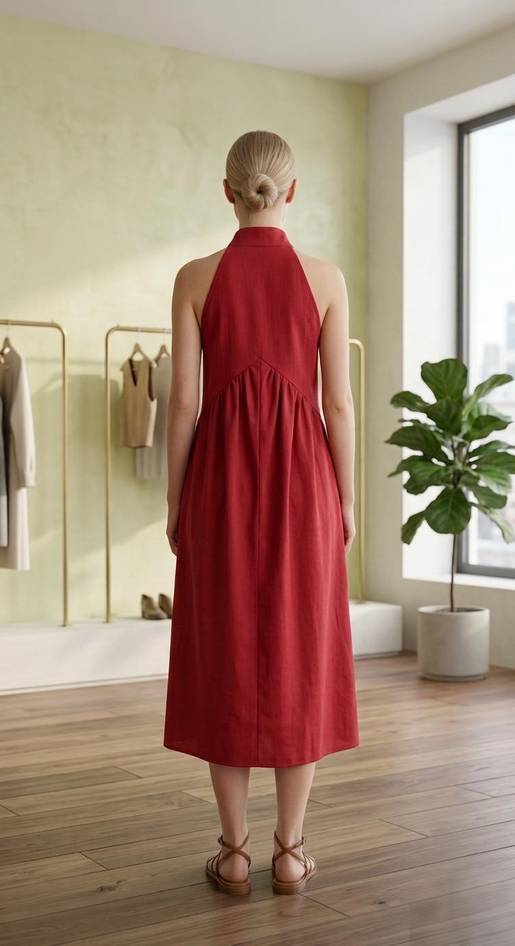 Mother's Day Gift AgeRose Halter Neck Maxi Dress Women Minimalist Casual Loose Fit Summer Beach Vacation Long Dress Lightweight with Pockets Mother's Day Gift AgeRose Halter Neck Maxi Dress Women Minimalist Casual Loose Fit Summer Beach Vacation Long Dress Lightweight with Pockets