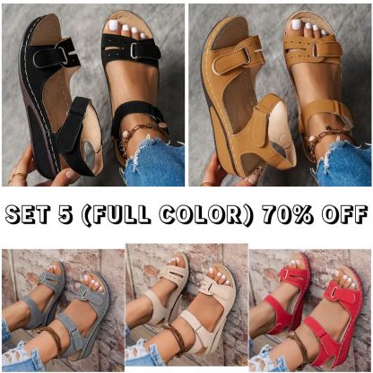 🔥Last Day Deal 70% OFF🔥 - Soft & Stylish Wedge Sandals for Effortless Comfort!