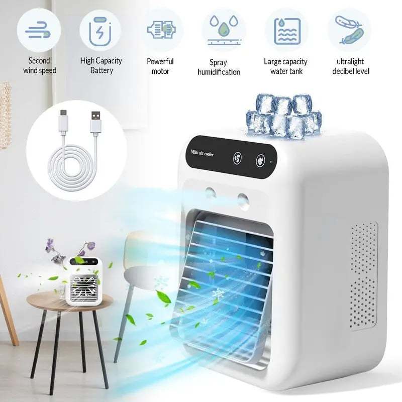 ❄️Portable Air Conditioners, 3-In-1 Cooling Fan with 2-Speed Mist Fan