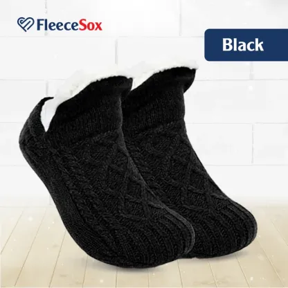 FleeceSox - Fleece-Lined Non-Slip Thermal Slippers Socks-walkjoyful