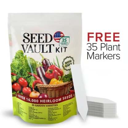 Vegetable Seed Vault Kit | 35 Variety Pack