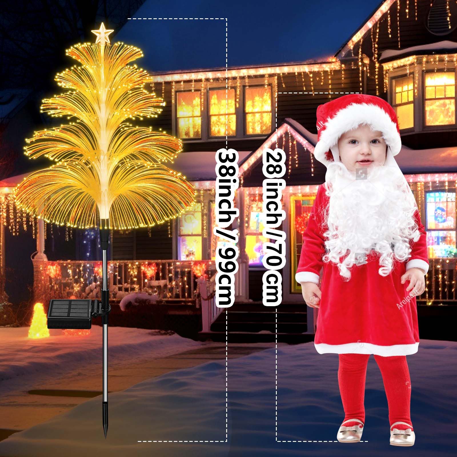 🎅Early Xmas Offer 1000pcs 50% OFF)🔥7 Color Changing Christmas Firework Lights🎄