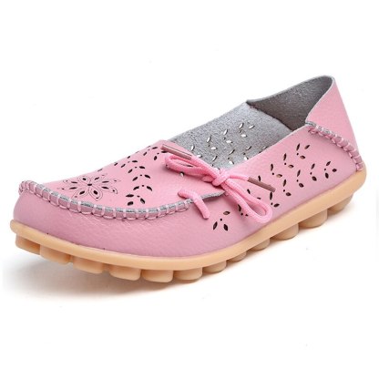 Vanccy- Leather Loafers Flats-walkjoyful