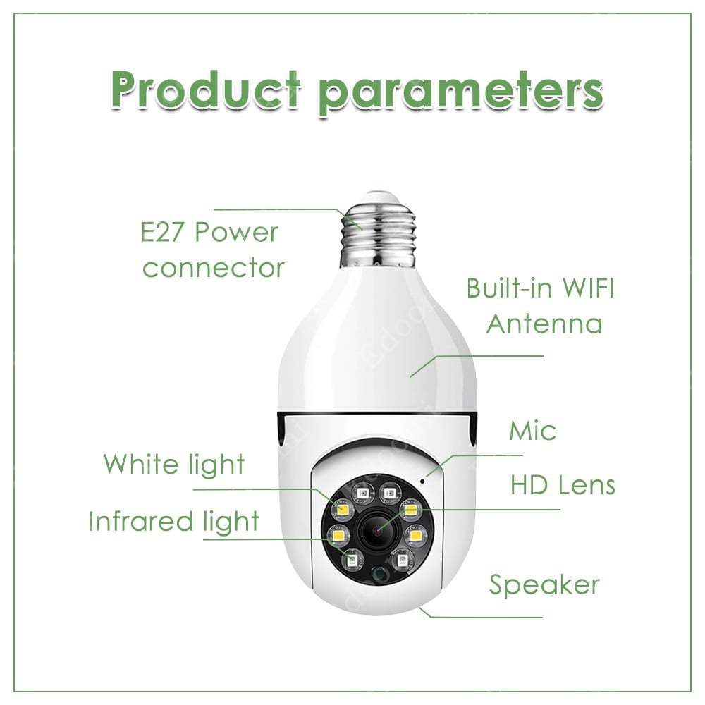 💥5G Wireless Wifi Light Bulb Security Camera 1080P HD-BUY 2 FREE SHIPPING