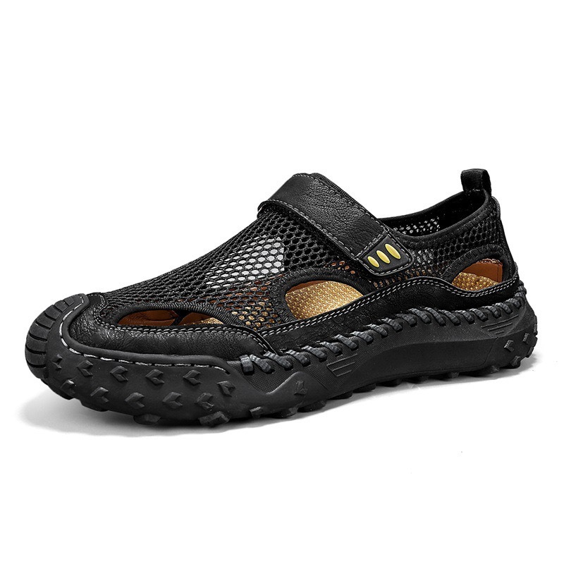 ⏰Last Day! 45% OFF 🔥Men's Handmade Cowhide Breathable Mesh Sandals