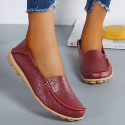 Vanccy PU Leather Loafers-walkjoyful