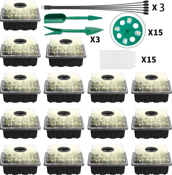 Adjustable Humidity Seed Starter Trays