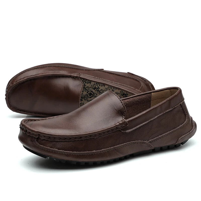 🔥Hot Sale🎁--50% OFF 🎉 Men's Comfy Casual Stylish Driving Style Slip On Leather Loafer