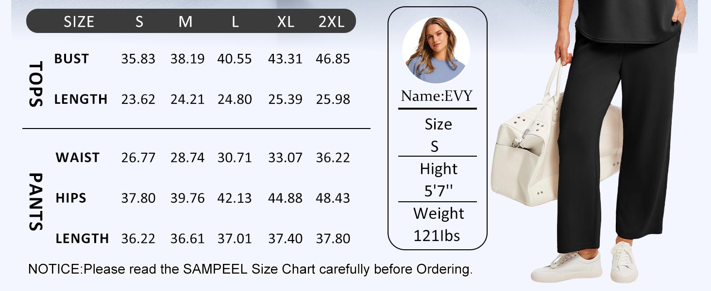 OFEEFAN Two Piece Sets for Women Summer Outfits Oversized Wide Leg Crop Pants Lounge Sets Airport Beach Vacation Clothes |(Size Up 1-2 for Oversized Look) Casual Shortsleeve