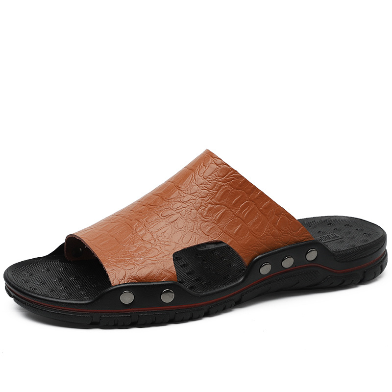 Men's Lightweight Open Toe Slippers - Wear-resistant Non-Slip Comfy Casual Shoes-walkjoyful