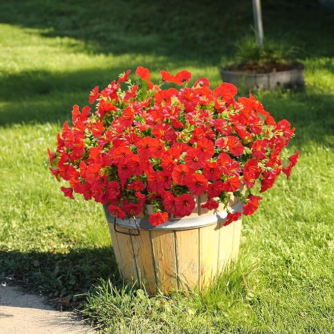 🌸 Spring Summer Home Decoration - 🌿 Fake Silk Colorful Morning Glory