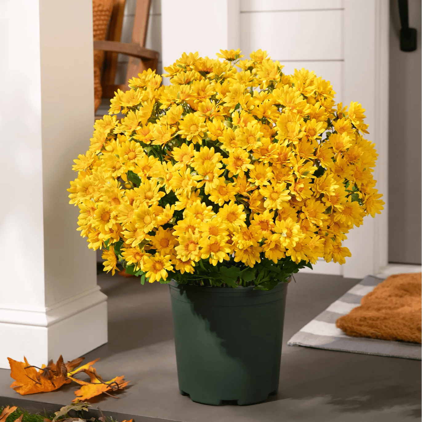 💥ON SALE💥- Artificial Outdoor Sunset Mums Flowers - UV resistant, Waterproof, Windproof