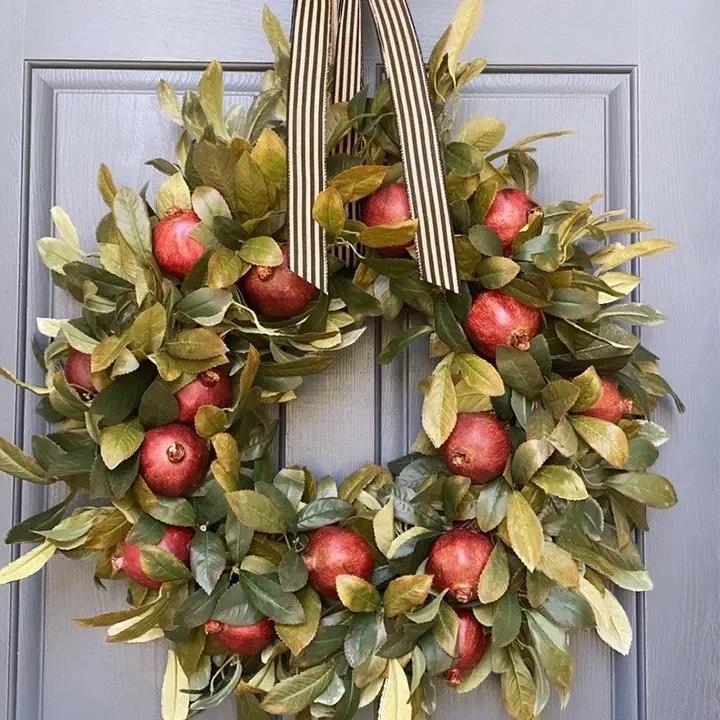 🍁Fall wreath - pomegranate wreath