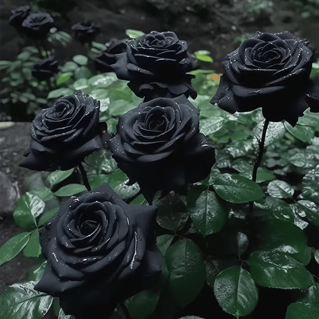 🔥RARE BLACK RED ROSE FLOWER SEEDS
