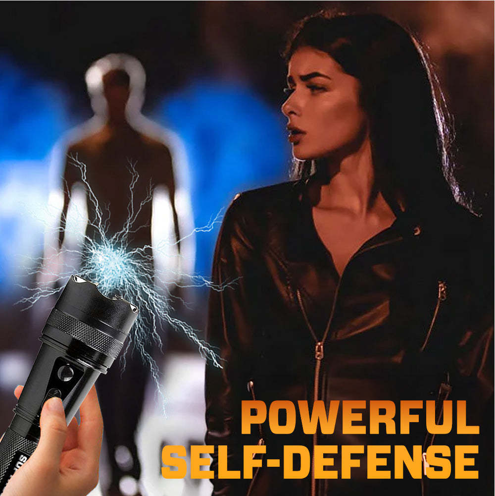 💥 LAST DAY FLASH SALE 75% OFF ️🔦 SUPTRUCK™ VoltGuard X95 Tactical Stun Flashlight ⚡ Light in Dark, Power in Danger