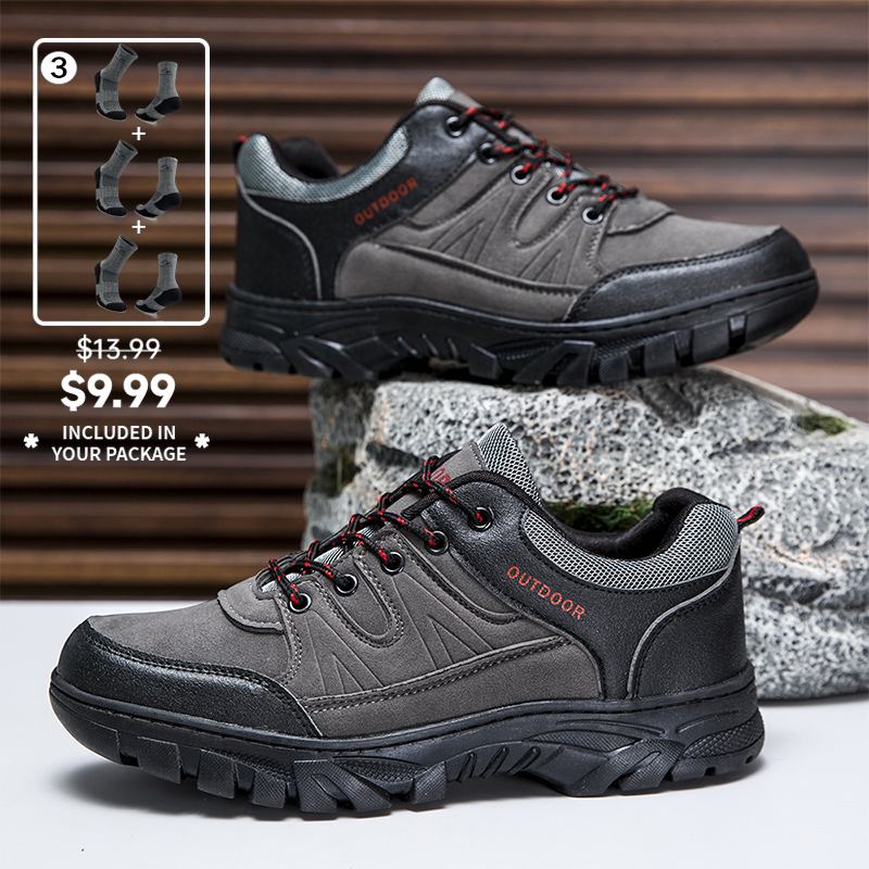 (⏰Limited Time Sale 70% OFF) Men's Outdoor Orthopedic Wide Toe Arch Support Hiking Shoes