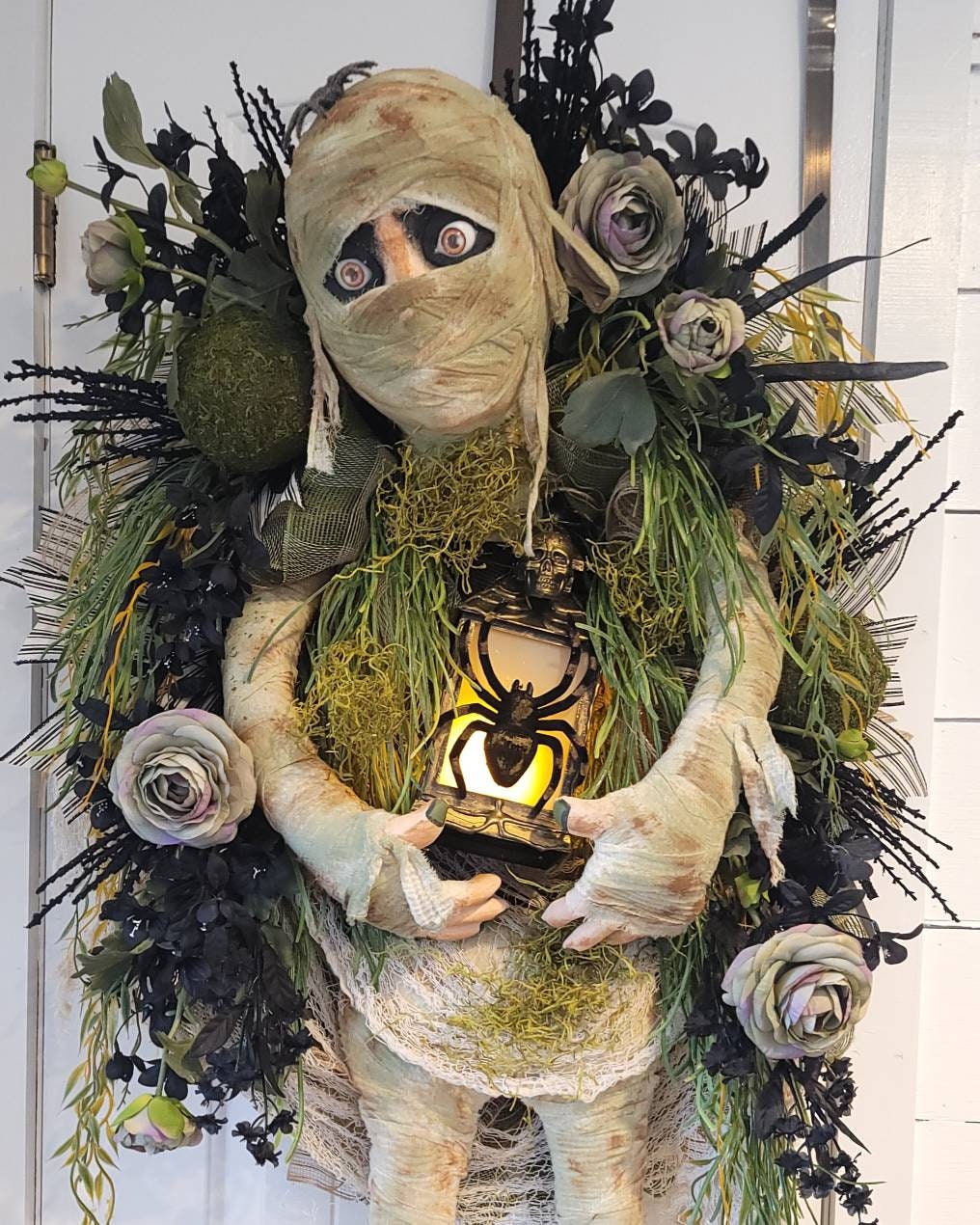 💀Mummy Halloween Wreath