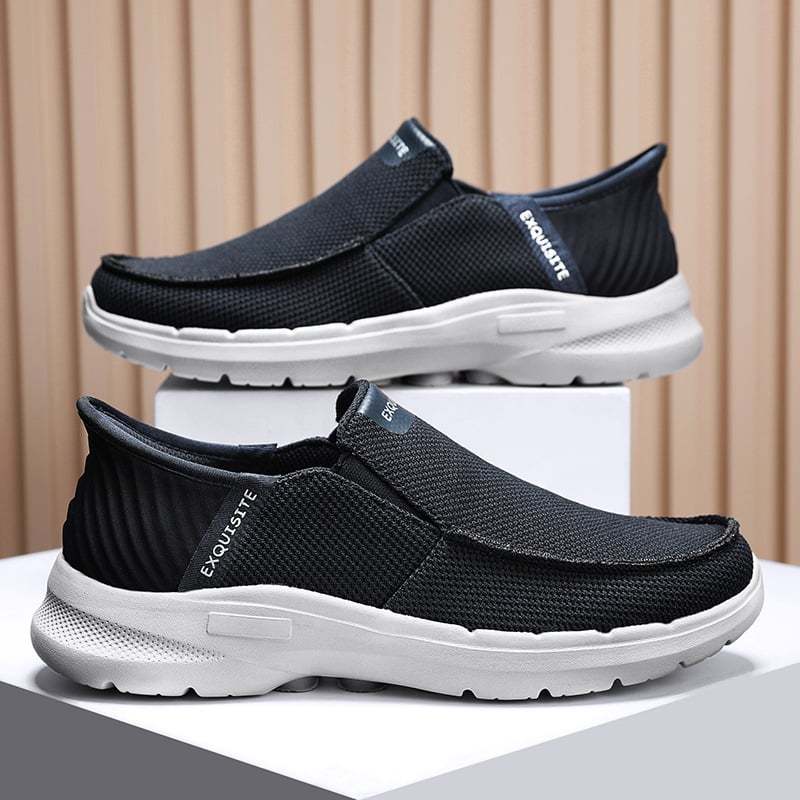 MEN'S CANVAS LOAFERS BREATHABLE SLIP-RESISTANT CASUAL SHOES