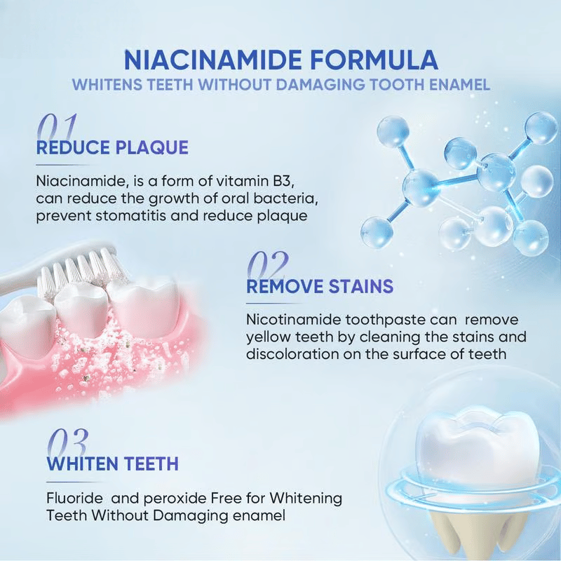 ✨ Achieve a Radiant Smile - 49% OFF - 🦷 Niacinamide Whitening Toothpaste - For Healthier, Whiter Teeth!