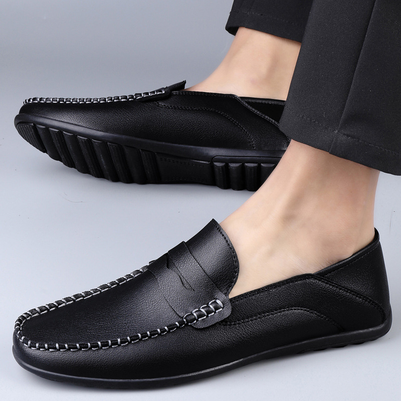 MEN'S HANDMADE LEATHER BREATHABLE NON-SLIP ARCH SUPPORT CASUAL SHOES