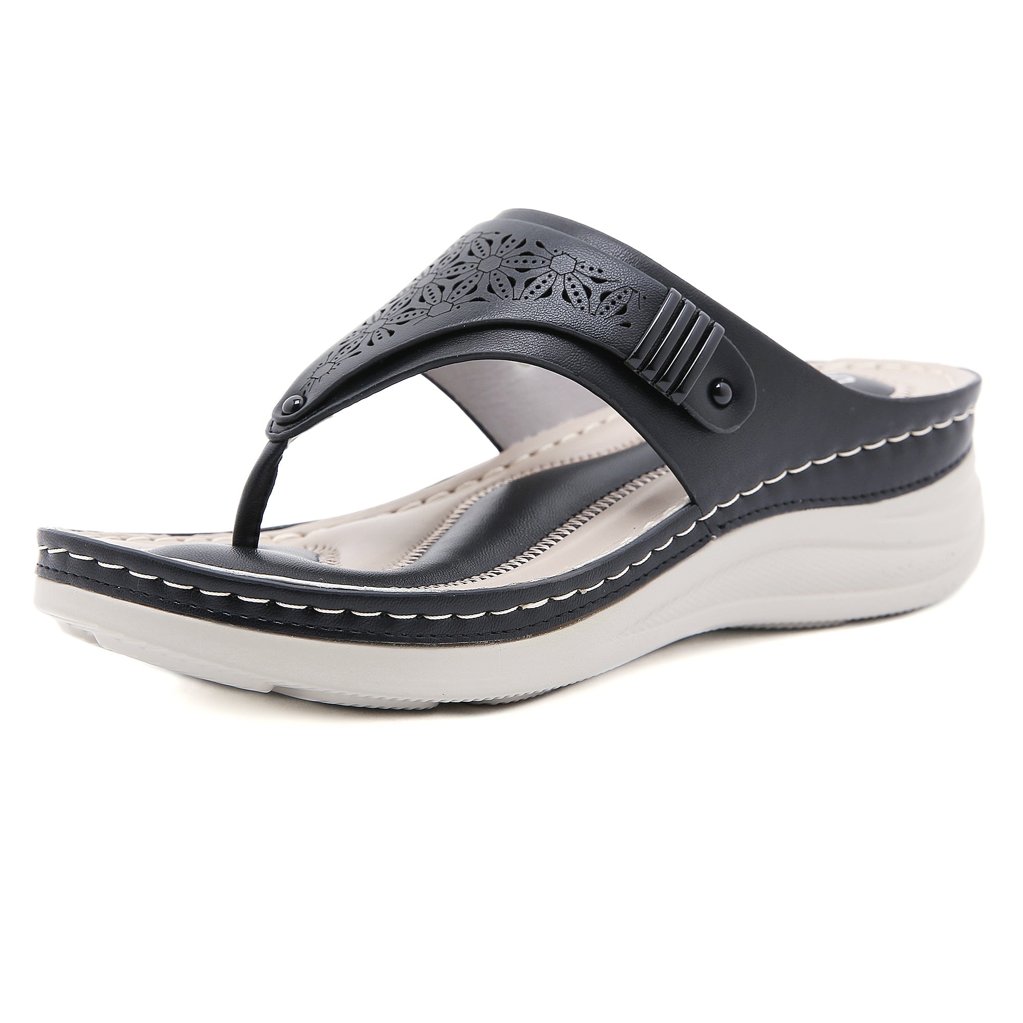 Vanccy summerWedge slippers women shoes