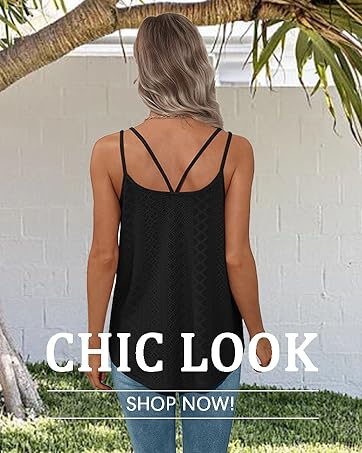 WIHOLL Womens Tank Tops 2025 Flowy Peplum Tops (Size Up 1-2 for Oversized Look) for Women Dressy Sleeveless V Neck Babydoll Tank Tops Fabric Stretchy tank tops summer tops