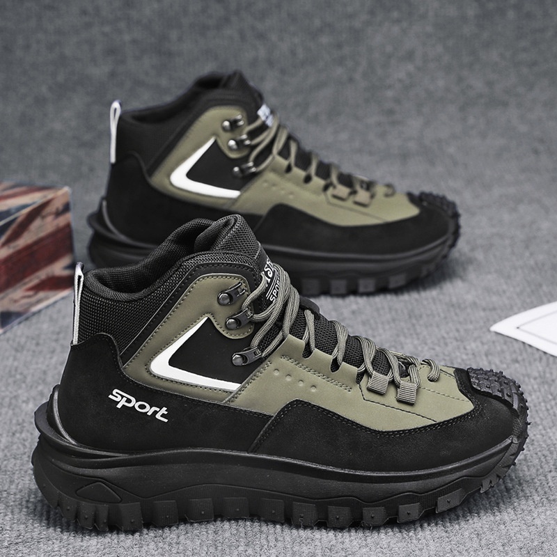 (⏰Limited Time Sale 70% OFF) Men's Outdoor Hiking Boots - Waterproof, Non-Slip, Puncture-Proof And Smash-Proof; Correct Arch Support And Wide Toe - Suitable For Daily Wear And Outdoor Adventures