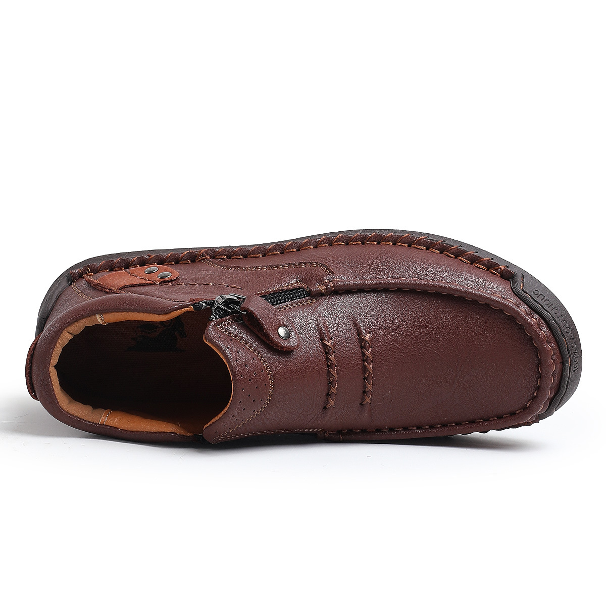 (🔥Lowest Price) Men's Waterproof Non-slip Wide Roe Handmade Cowhide Shoes Slip-on Orthopedic Shoes Driving Shoes, Suitable For Any Scene(🔥Free Orthopedic Insole)