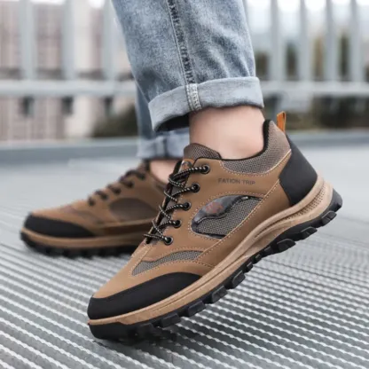Men's Thickened Sole Elastic Collar Orthopedic Insole Comfortable Outdoor Shoes Casual Shoes-walkjoyful