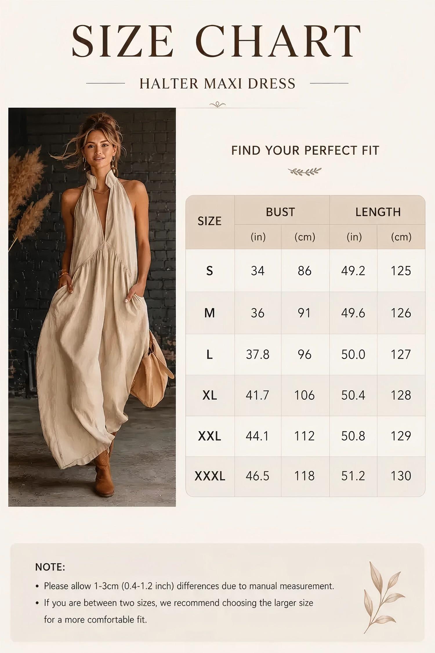 Mother's Day Gift AgeRose Halter Neck Maxi Dress Women Minimalist Casual Loose Fit Summer Beach Vacation Long Dress Lightweight with Pockets Mother's Day Gift AgeRose Halter Neck Maxi Dress Women Minimalist Casual Loose Fit Summer Beach Vacation Long Dress Lightweight with Pockets