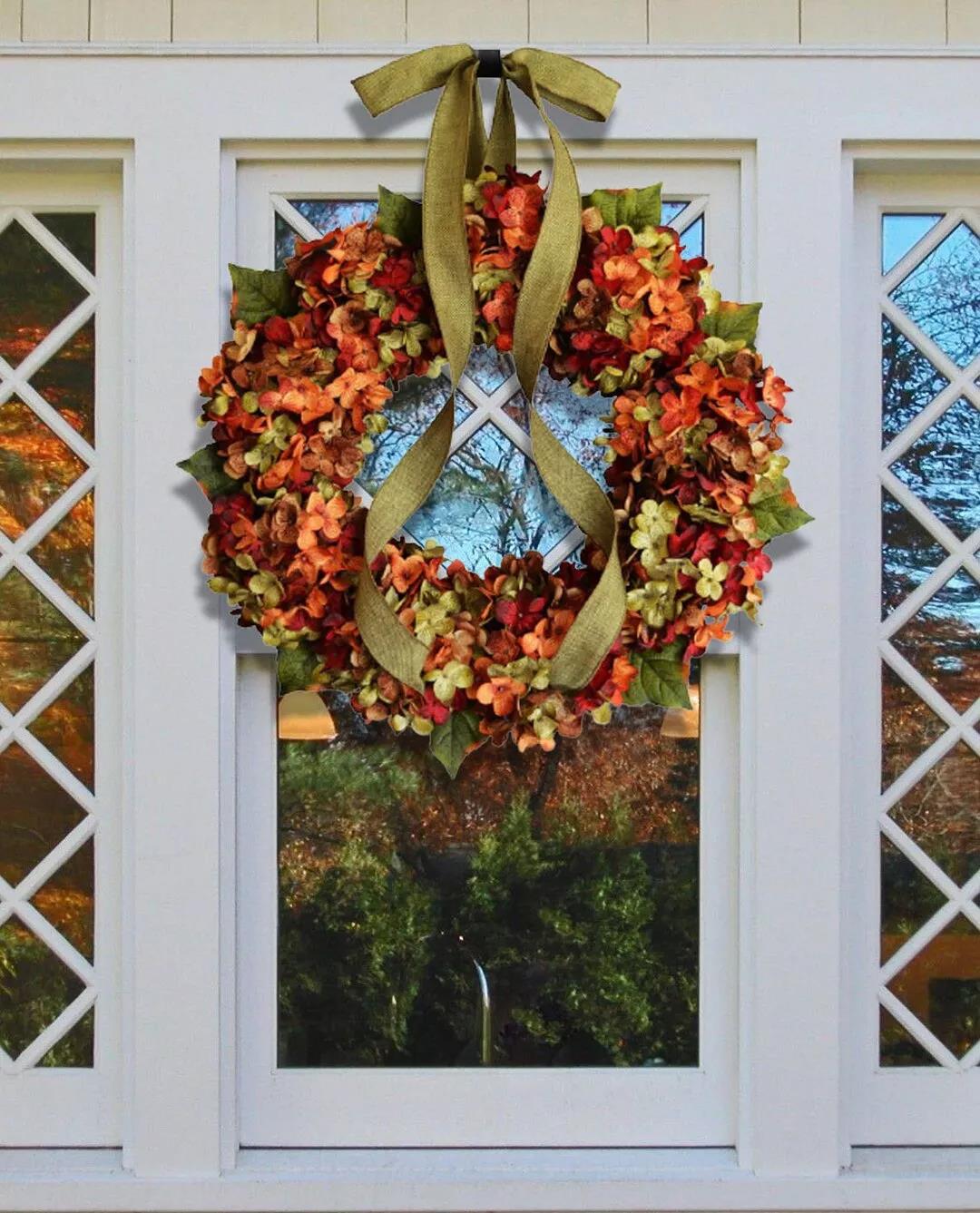 🍁Fall hydrangea wreath - Rustic home decor