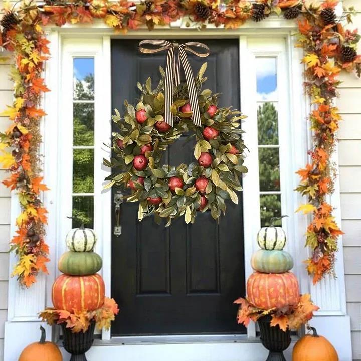 🍁Fall wreath - pomegranate wreath